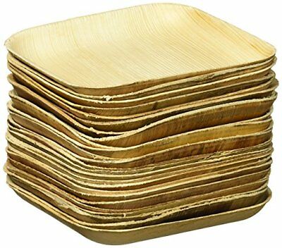 Premium Palm Leaf - 6 In Square Plate