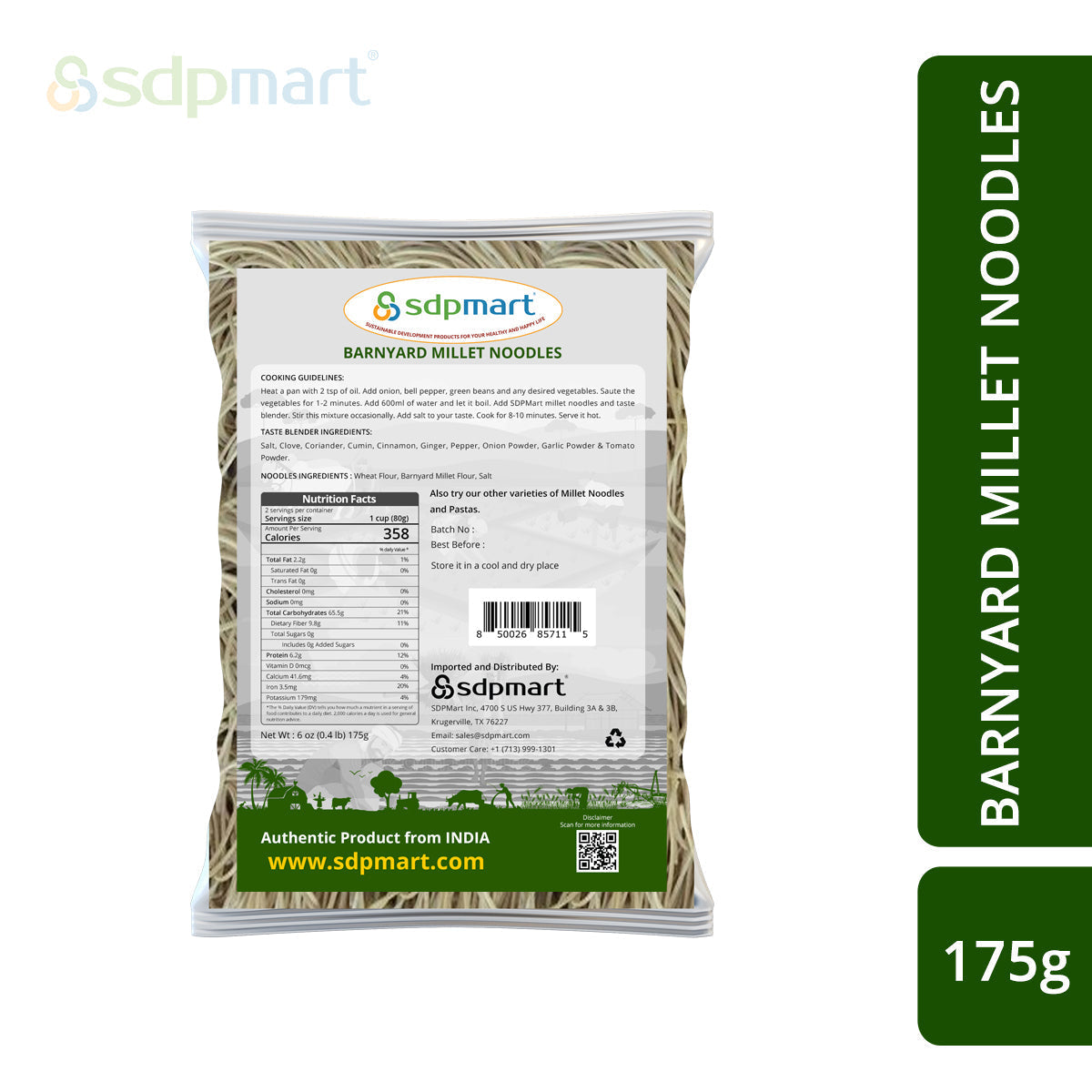SDPMART BARNYARD MILLET NOODLES 175G
