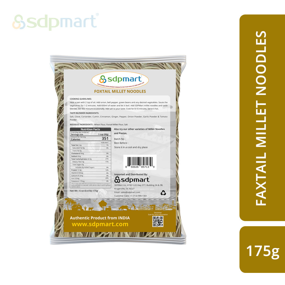 Foxtail Millet Noodles 175G