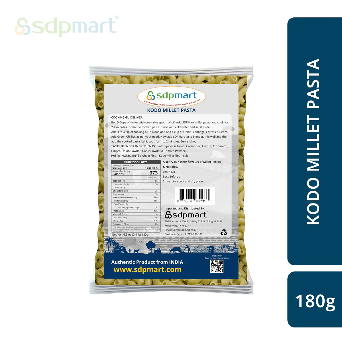 Kodo Millet Pasta 180G