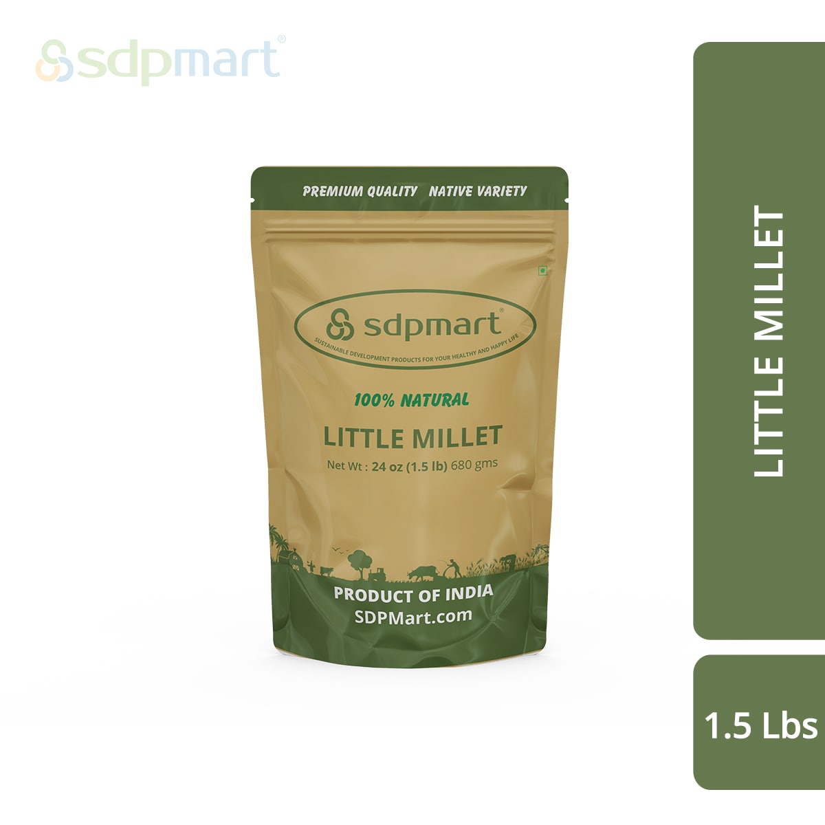 COMBO6 - SDPMart Premium Millet (Unpolished) 1.5 LB X 5 Pack