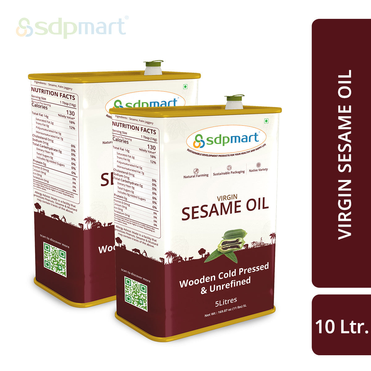 Sesame Oil (Wooden Cold pressed Virgin Oil)