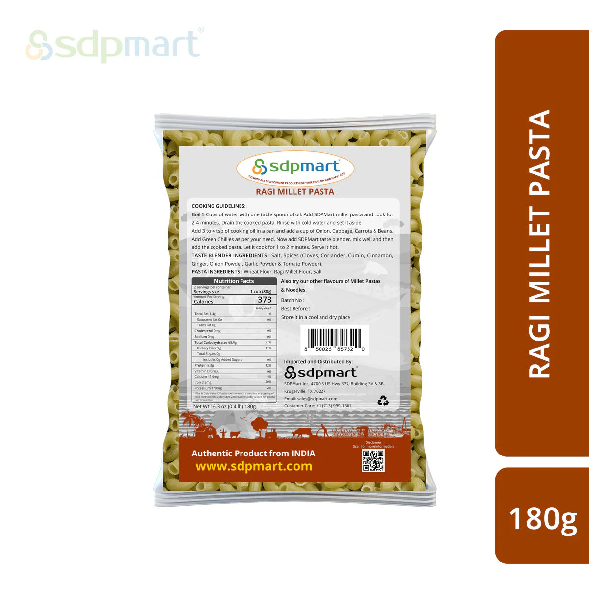 ragi Millet Pasta 180G