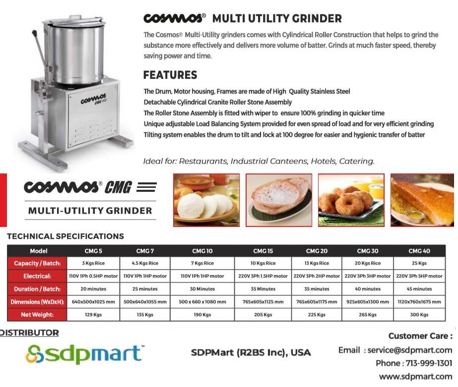Cosmos Multi Utility Grinder 30L