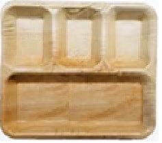 Rectangle Plate 10x9 In Partitioned (3/1)
