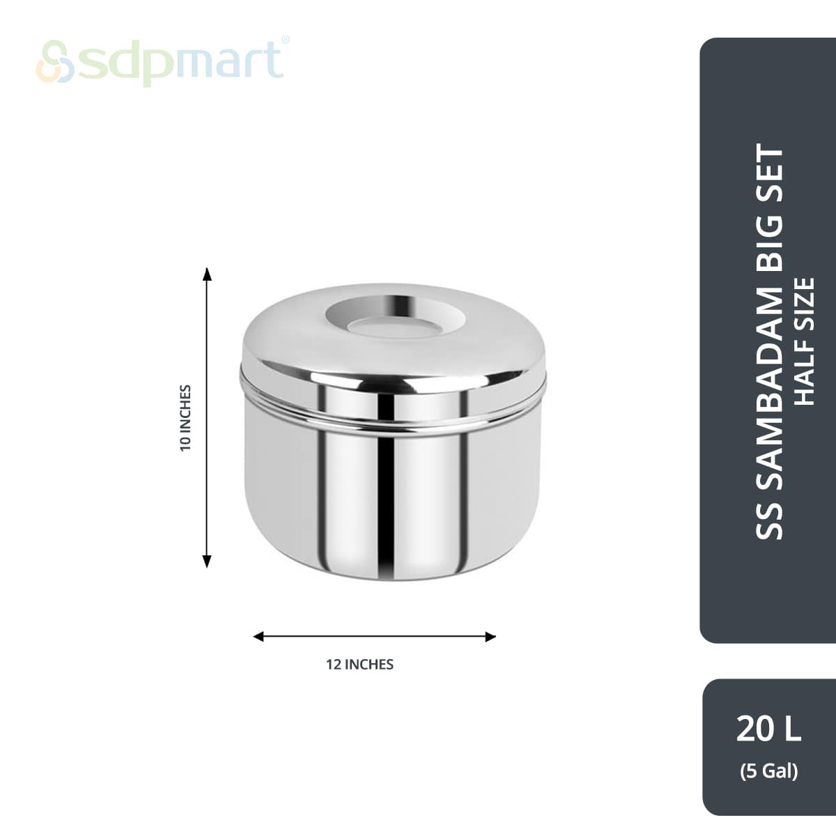 SDPMart SS Sambadam Big Set - Half Size