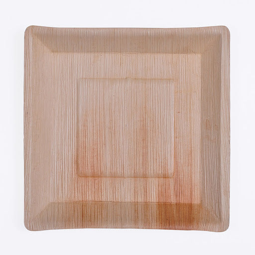Premium Palm Leaf Plate - Square Plates/Rectangle Tray (25 count)