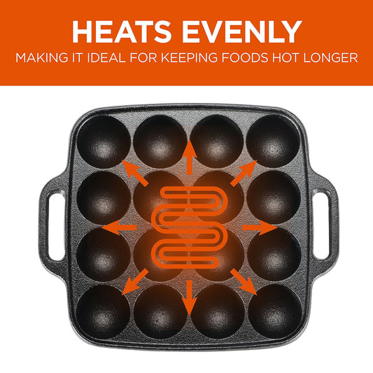 16 Pit Kuli panayara Kal - Cast Iron (Seasoned)