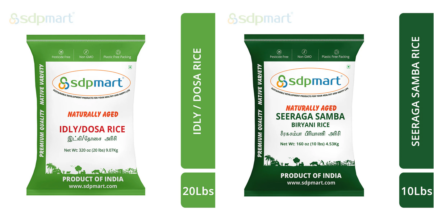 Idly/Dosa Rice + Seerage Samba Rice