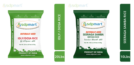 Idly/Dosa Rice + Seerage Samba Rice