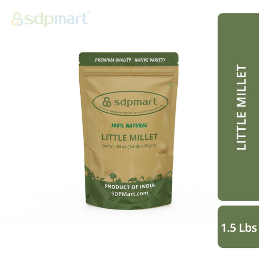 SDPMart Premium Little Millet (Unpolished) 1.5 LB (Saamai/Kutki)