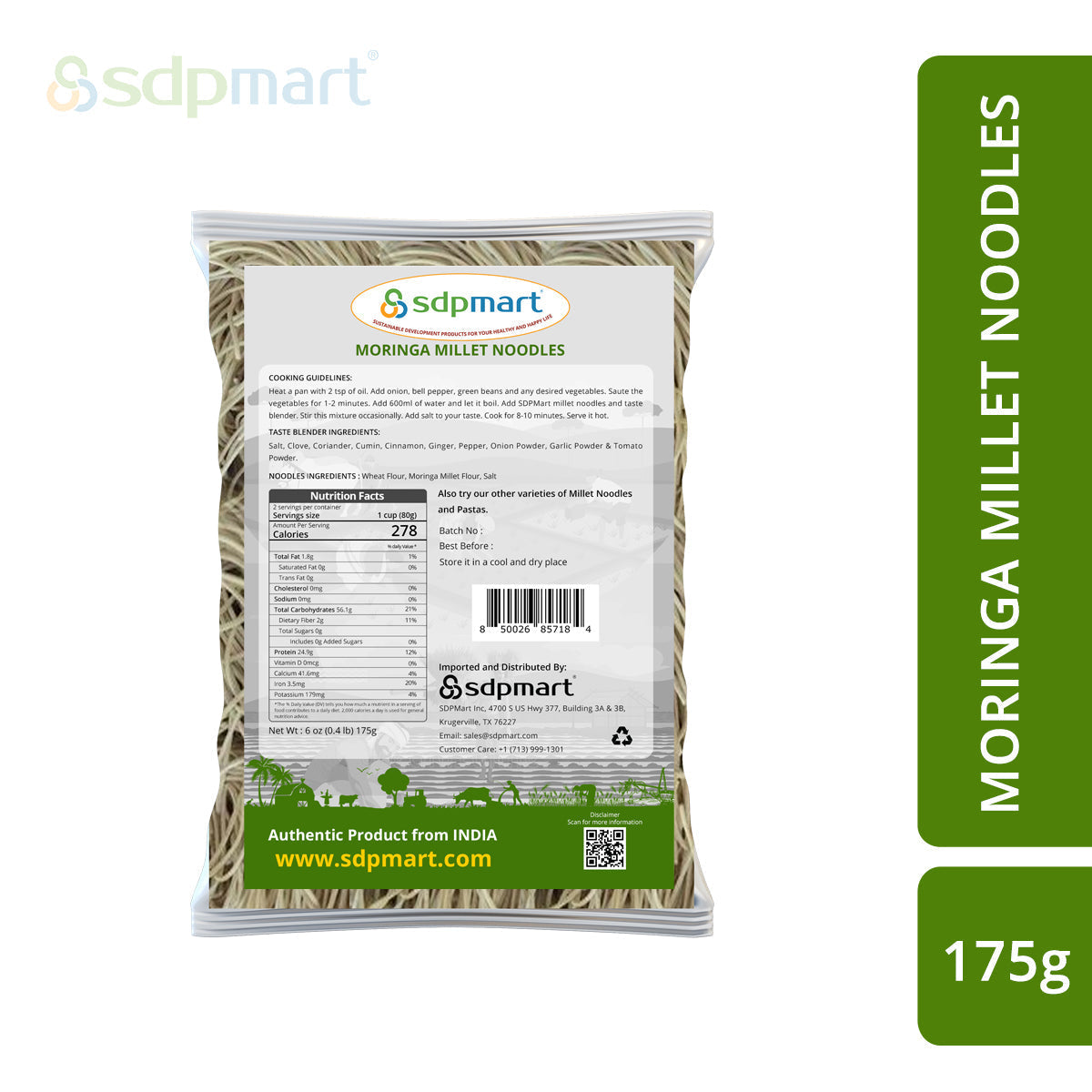 Moringa Millet Noodles 175G