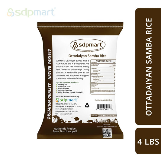 OTTADAIYAN SAMBA PREMIUM RICE - 4 LBS
