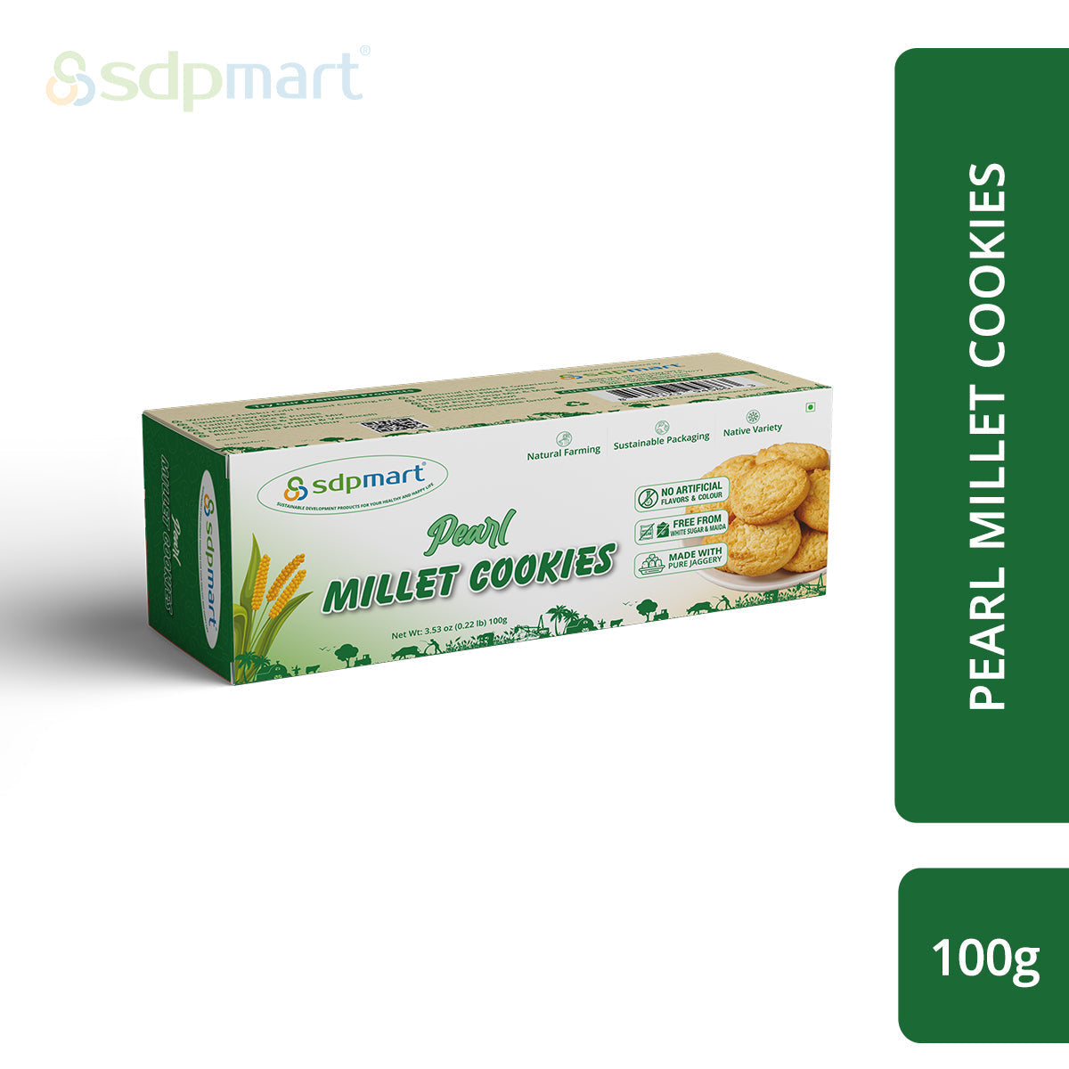 SDPMART PEARL MILLET COOKIES 100 GMS