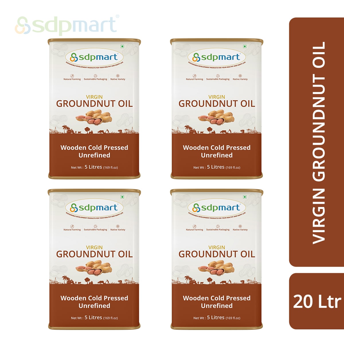 Peanut Oil (Wooden Cold pressed Virgin Oil)