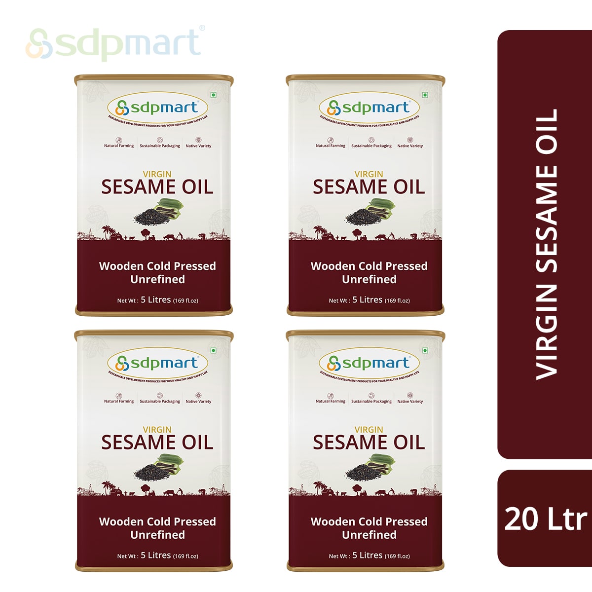Sesame Oil (Wooden Cold pressed Virgin Oil)