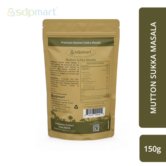 SDPMART PREMIUM MUTTON SUKKA MASALA POWDER 150 GMS