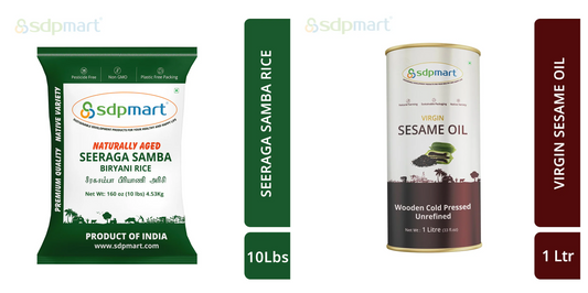Seerage Samba Rice + Sesame Oil 1L