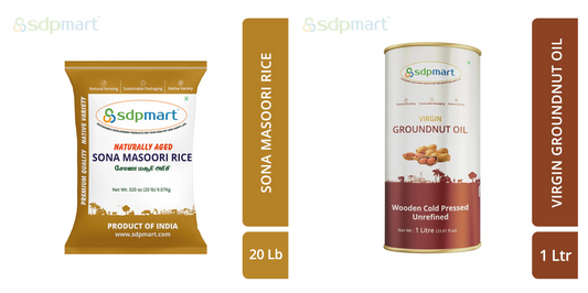 Sona Masoori Rice + Peanut Oil 1L