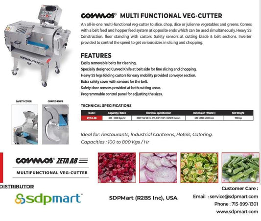 COSMOS Zeta Multifunctional Vegetable Cutter A8 US