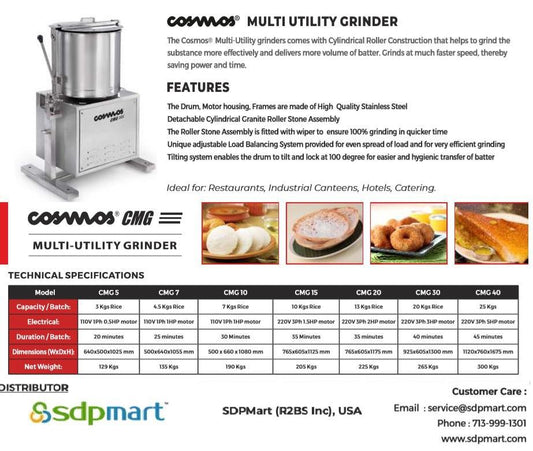 Cosmos Multi Utility Grinder 30L
