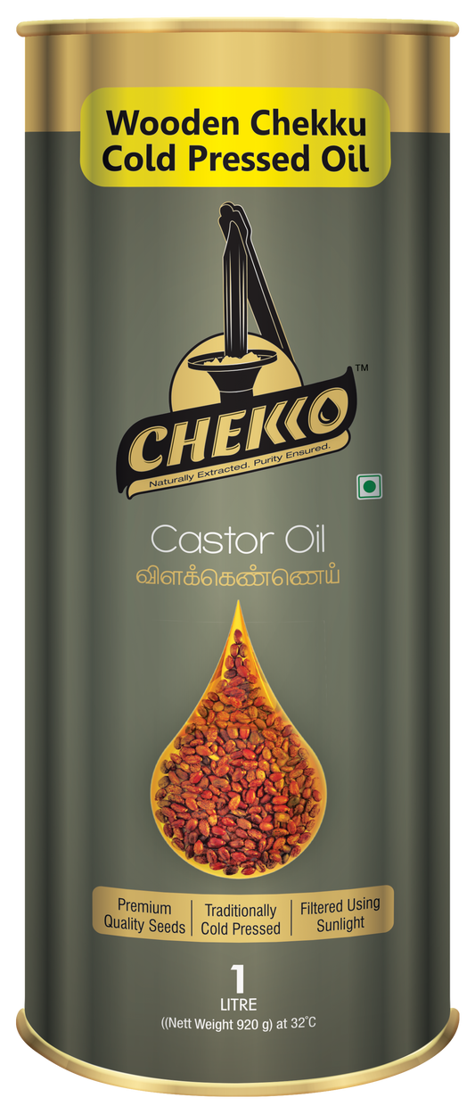 Castor Oils (Wooden Cold Pressed Virgin Chekko Oil)