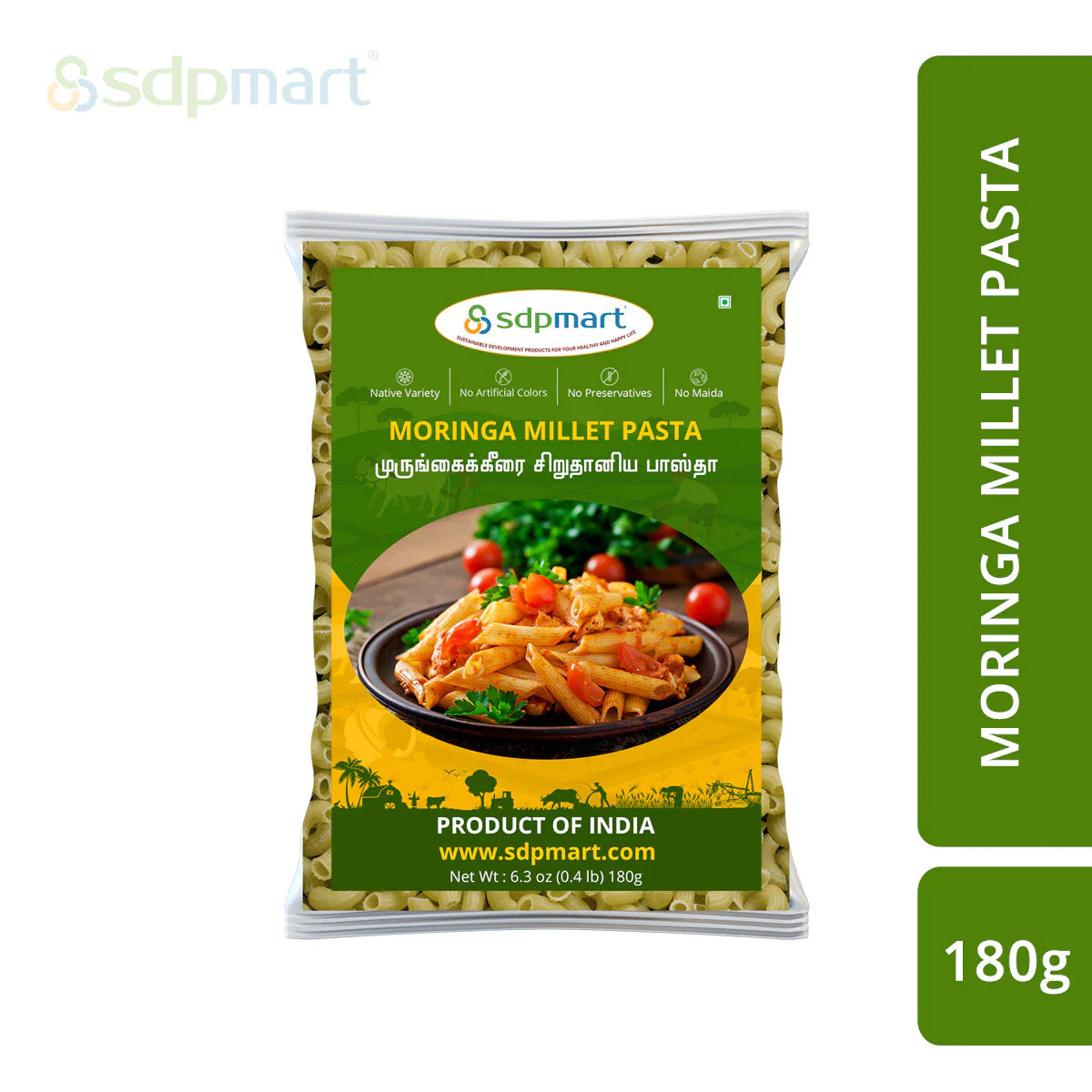 Moringa Millet Pasta 180G