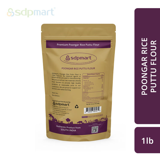 PREMIUM POONGAR RICE PUTTU FLOUR - 1LB