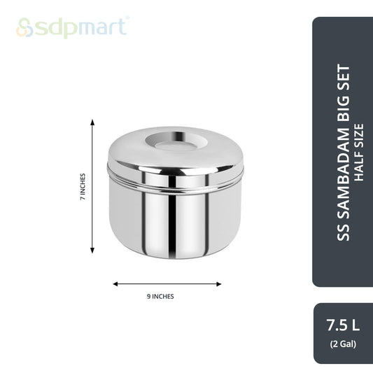 SDPMart SS Sambadam Big Set - Half Size