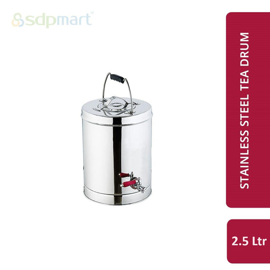 SDPMart SS Tea Drum